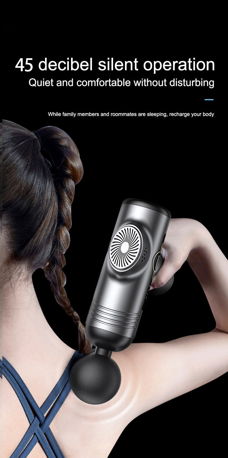 Orco Pro LF5 Muscle Massage Gun, Powerful and Quiet Massage Gun Deep Tissue Percussion Massager Gun for Athletes, Electric Back Massagers, Handheld Portable Body Massager Gun Ideal Gifts