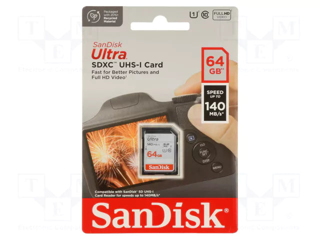 SanDisk Ultra SD Card Grey SDXC UHS-I Memory Card 32gb - 512gb