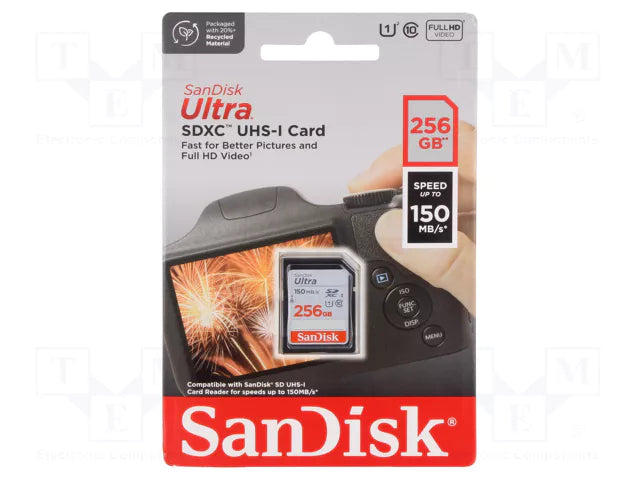 SanDisk Ultra SD Card Grey SDXC UHS-I Memory Card 32gb - 512gb