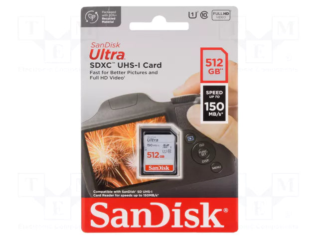 SanDisk Ultra SD Card Grey SDXC UHS-I Memory Card 32gb - 512gb