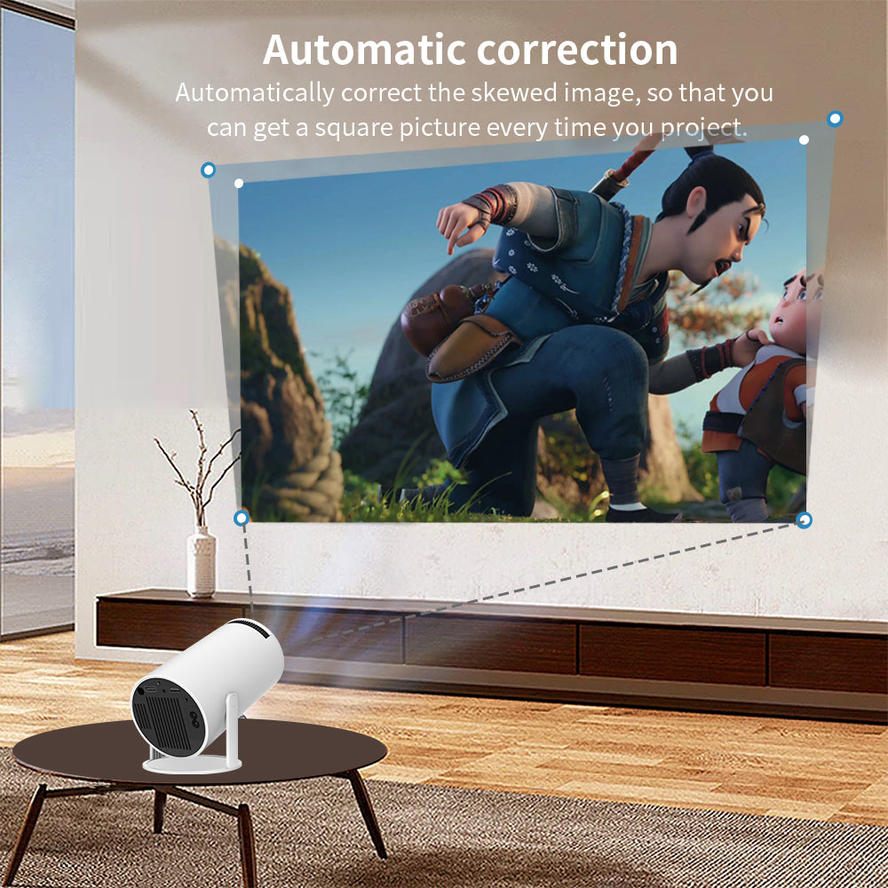 Orco Mini Projector 4K 1080P Supported with Android System, Portable Projector with WiFi 6 and Bluetooth 180 Degree