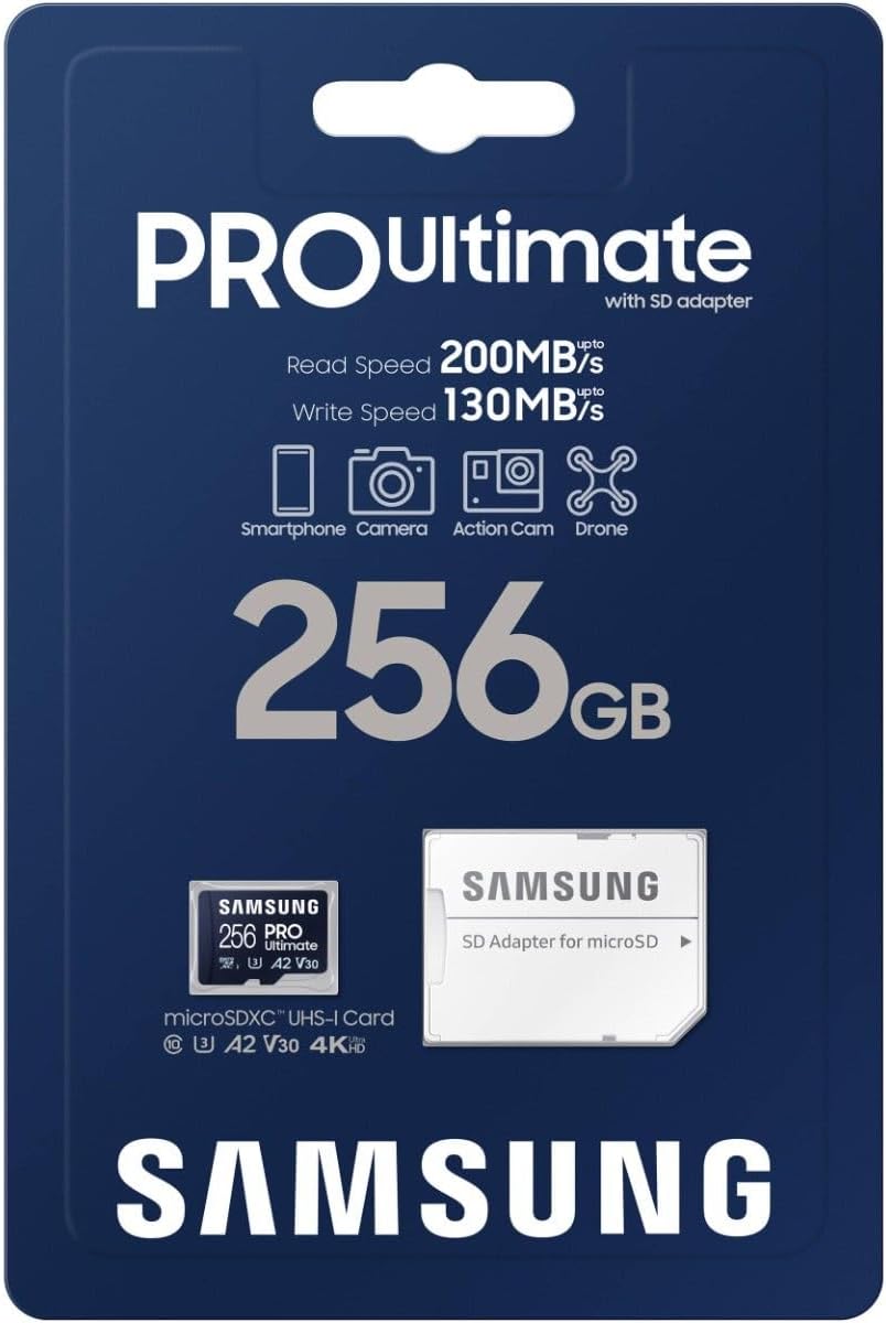 SAMSUNG PRO Ultimate Micro SD Memory Card + Adapter 200 MB/s