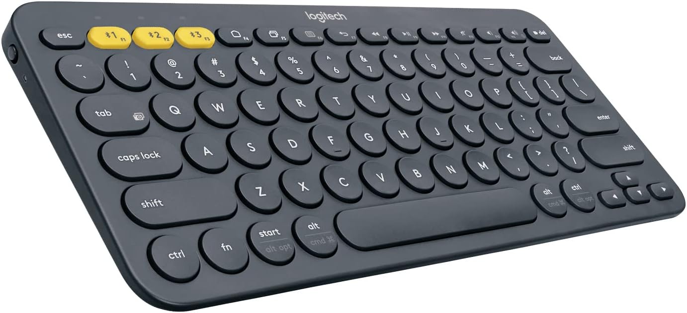 Logitech K380 Multi-Device Bluetooth Keyboard Black, White