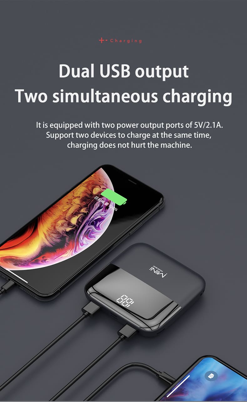 Orco 22.5W Power Bank, 10000mAh Slim USB C Portable Charger Fast Charging Battery Pack for iPhones,Samsung,Laptop,Ipad