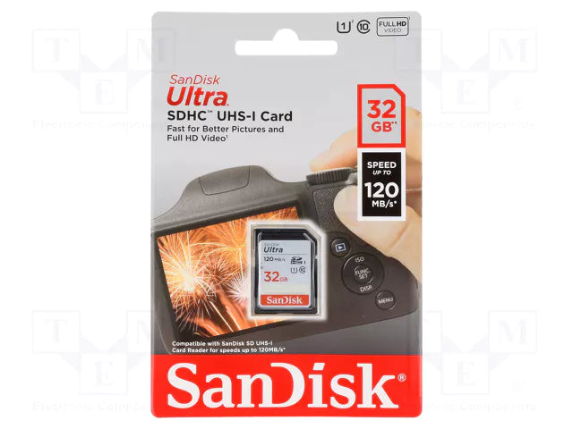 SanDisk Ultra SD Card Grey SDXC UHS-I Memory Card 32gb - 512gb