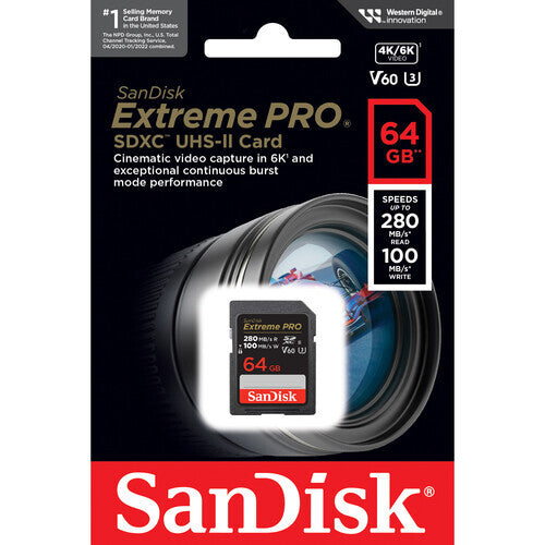 SanDisk Extreme PRO SDXC UHS-II Memory Card 280mb/s - SDSDXEP-GN4IN
