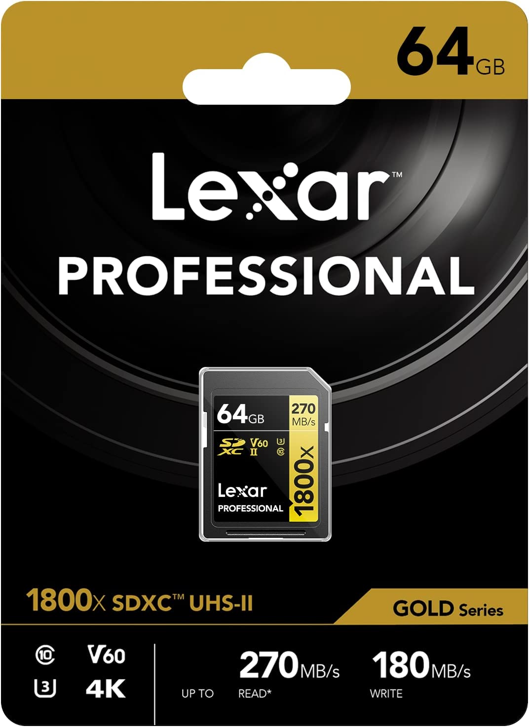 Lexar Professional SD Card 1800X SDXC UHS-II 180Mbs - Veloreo