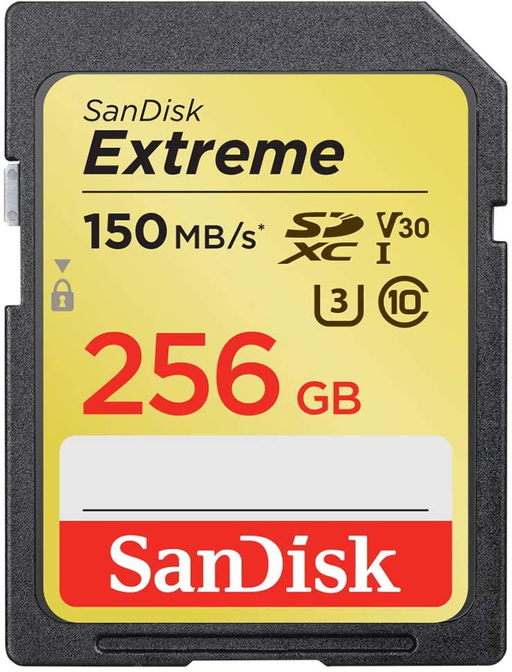 Sandisk SDXC, SDXV5, V30, U3, C10, UHS-I, 150MB/s R, 70MB/s - Veloreo