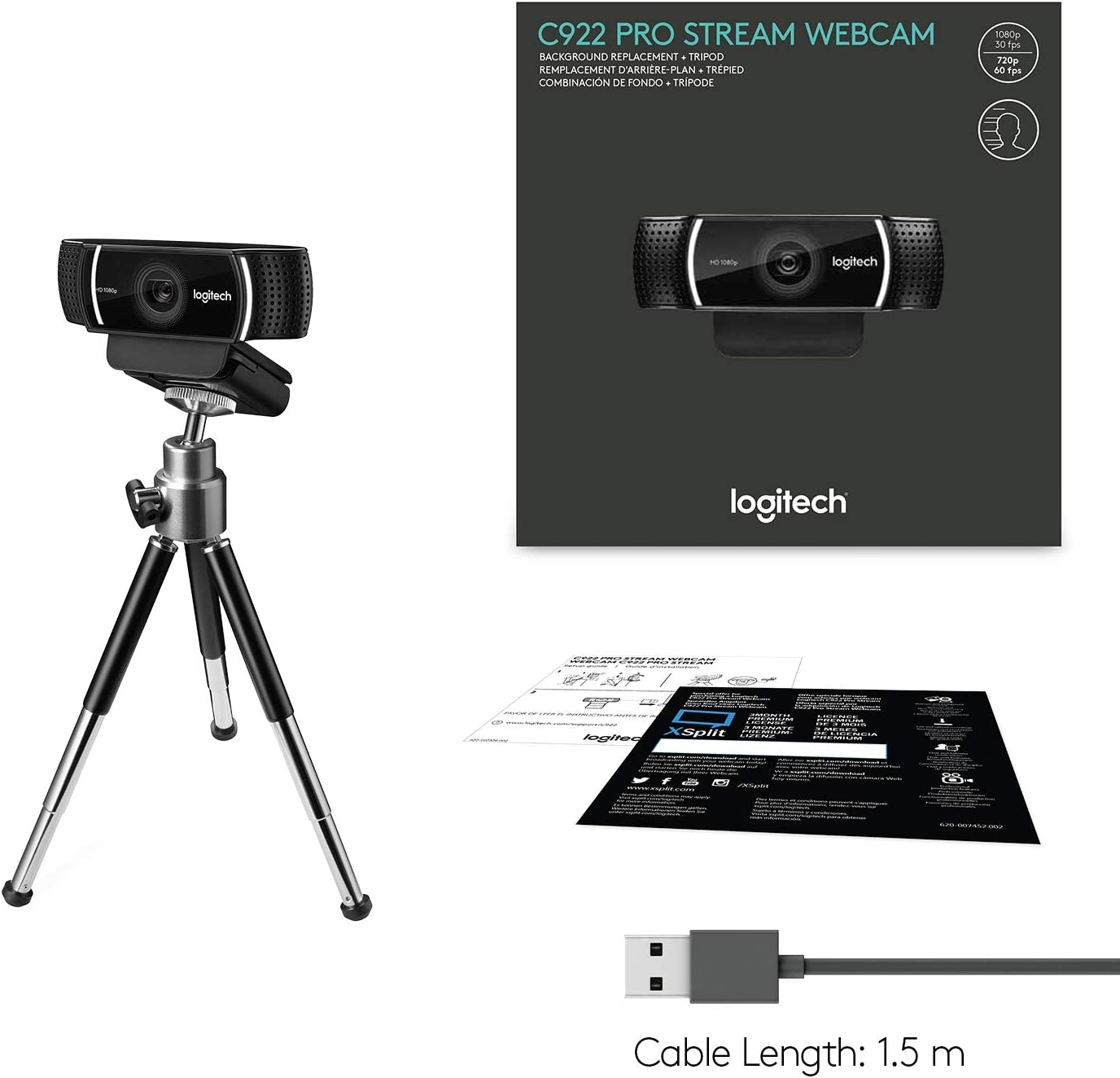 Logitech - C922 Pro Stream Webcam Camera