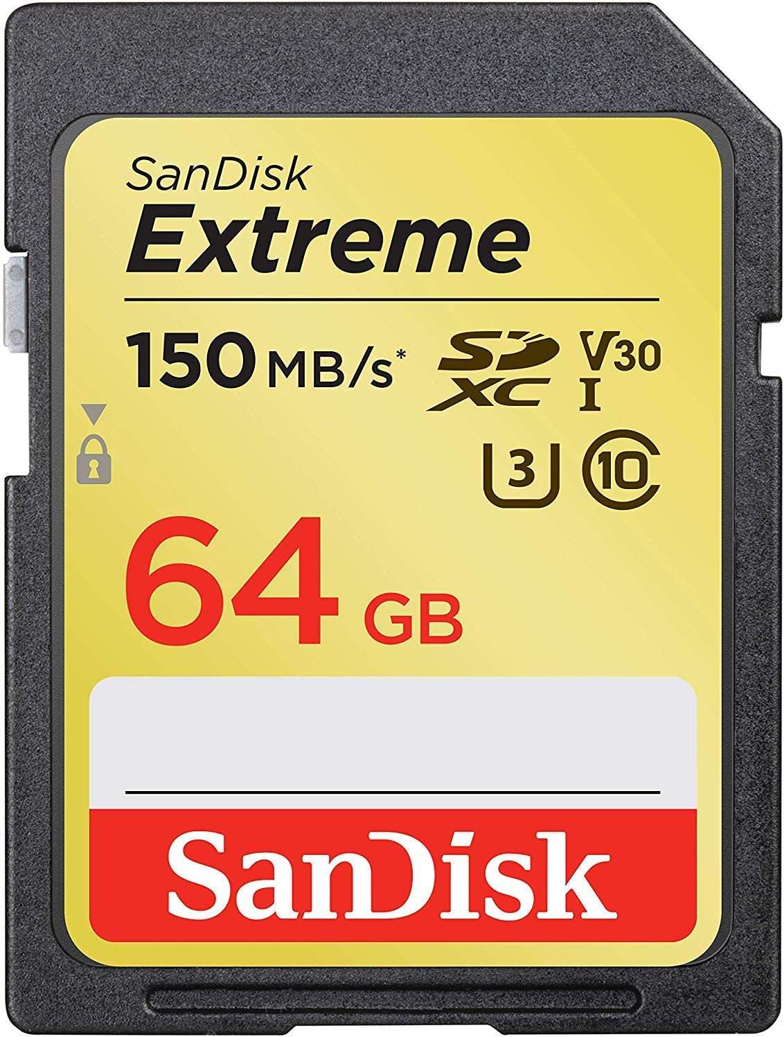 Sandisk SDXC, SDXV5, V30, U3, C10, UHS-I, 150MB/s R, 70MB/s - Veloreo