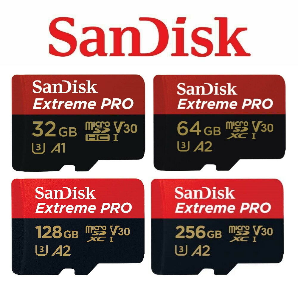 SanDisk Extreme Pro Micro SD Card 4K UHD A1 A2 170MB/s Veloreo