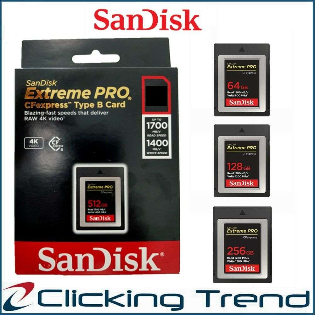 SanDisk Extreme PRO CompactFlash CFexpress Card Type B - Veloreo