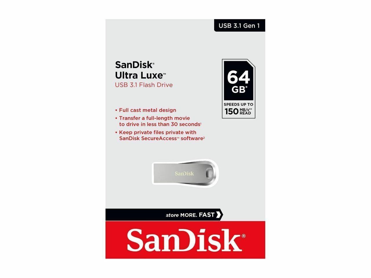 SanDisk Ultra Luxe USB 3.1 Flash Drive SDCZ74