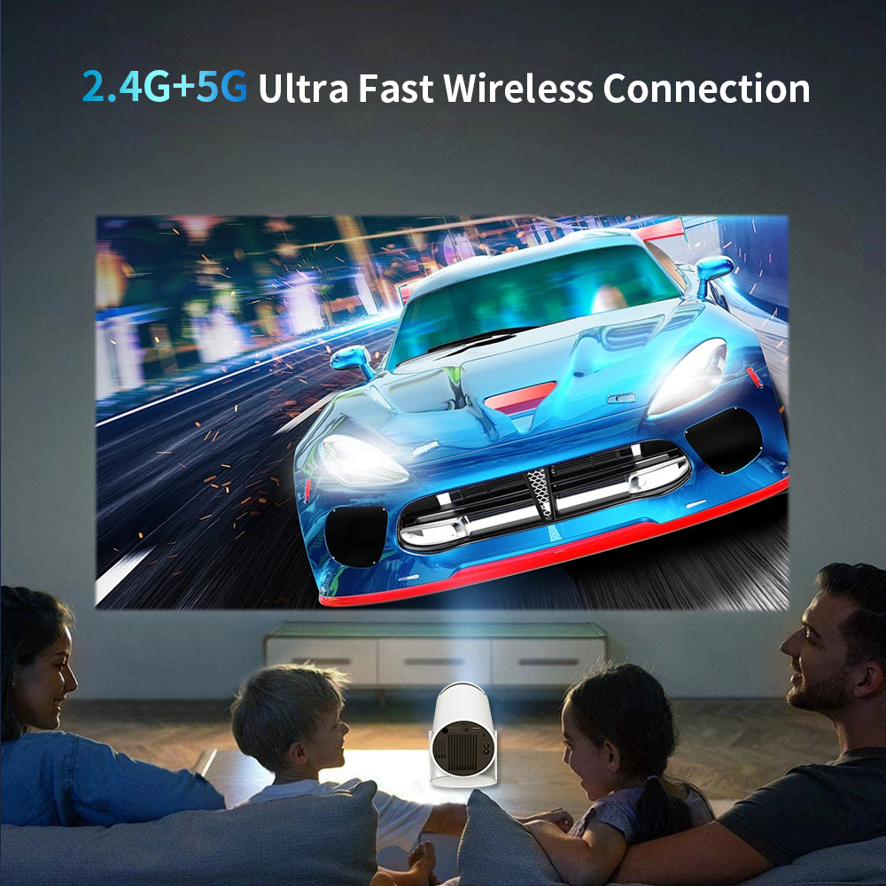 Orco Mini Projector 4K 1080P Supported with Android System, Portable Projector with WiFi 6 and Bluetooth 180 Degree
