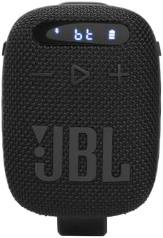 JBL Wind 3 FM Bluetooth Handlebar Speaker, Black