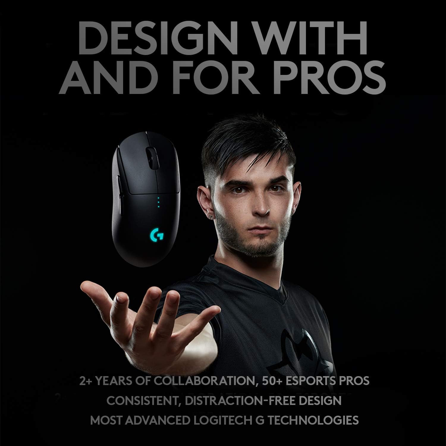 Logitech G pro Superlight Wireless Gaming Mouse Black, White