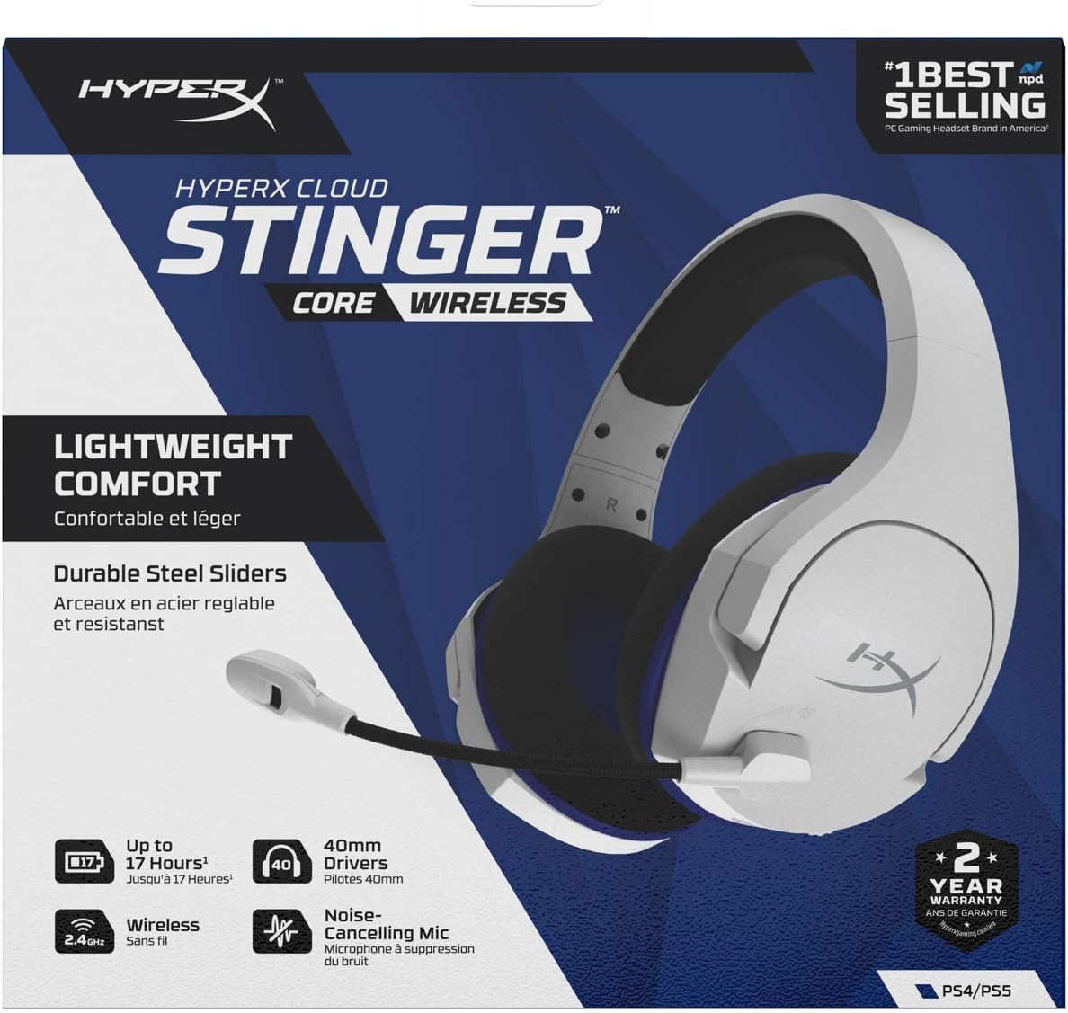 Hyper X Cloud Stinger Core Gaming Wireless Headset (white)