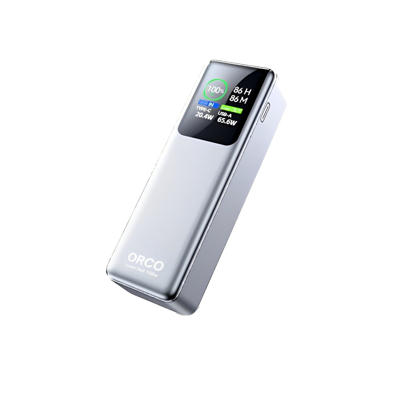 Orco 100W Power Bank 20000mAh Fast Charging USB C Laptop Portable Charger 65Wh Battery Pack For Macbook, IPhone,Android