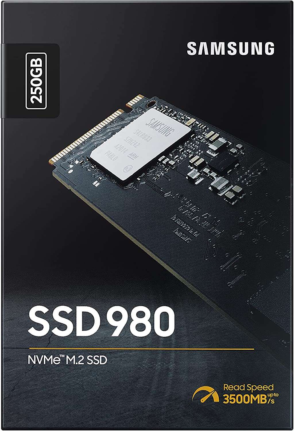 Samsung 980 NVMe M.2 Solid State Drive, Black, 3500mb/s read speed SSD