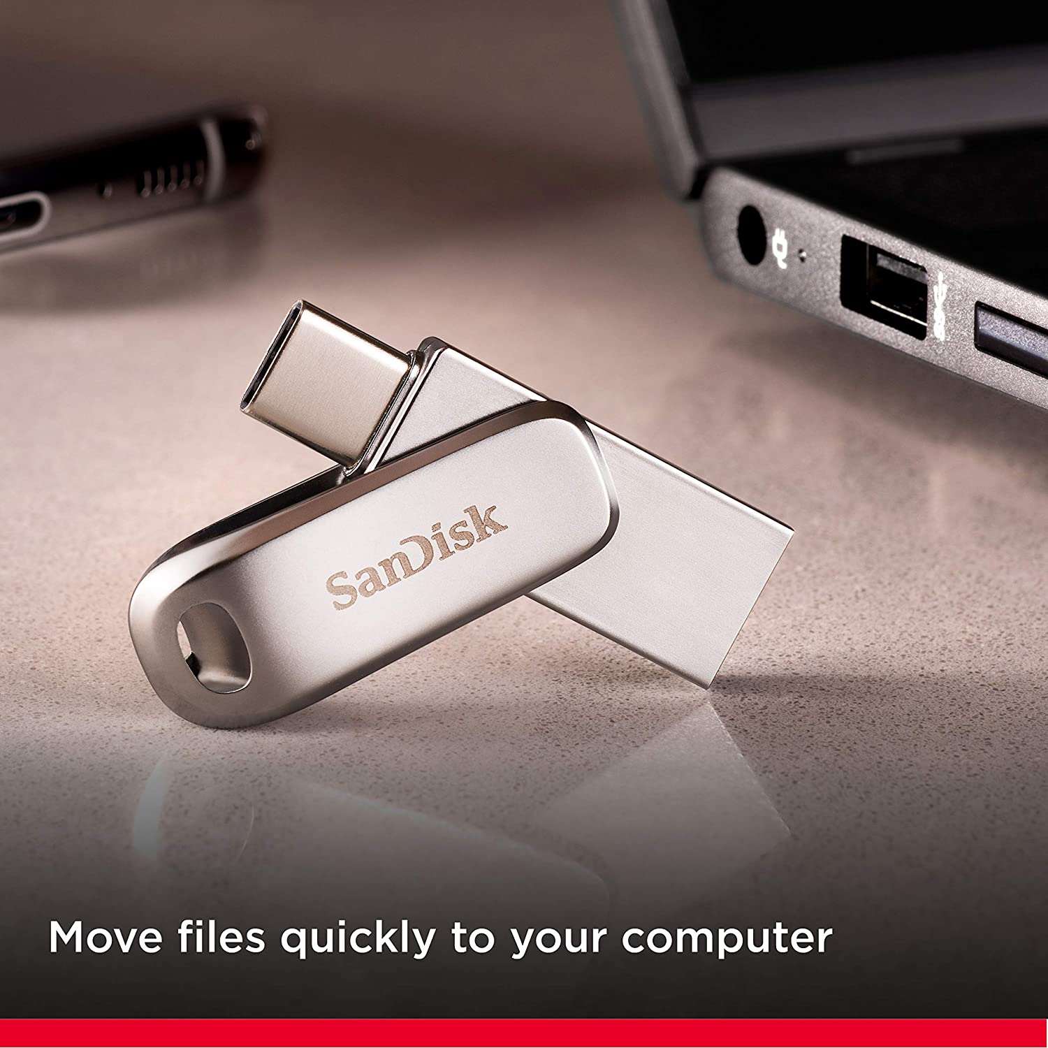 SanDisk Ultra Dual Drive Luxe USB Type C Flash Drive SDDDC4