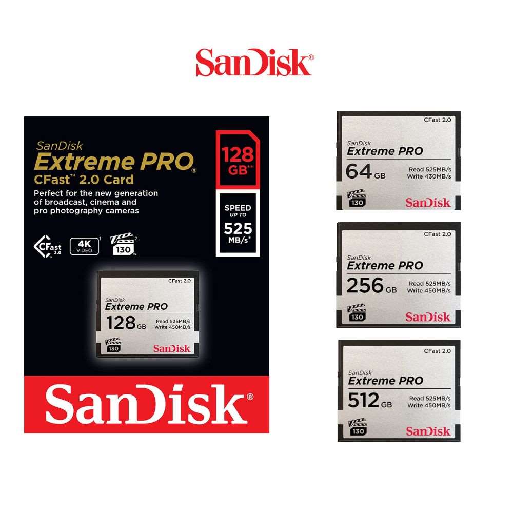 Sandisk Extreme Pro Compact Flash CFast 2.0, CFSP - Veloreo