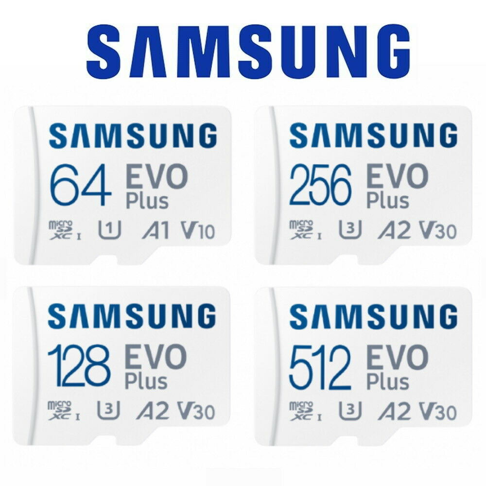 Samsung Evo Plus White Micro SD memory card 32 gb 64 gb 128 gb 256 gb 512 gb