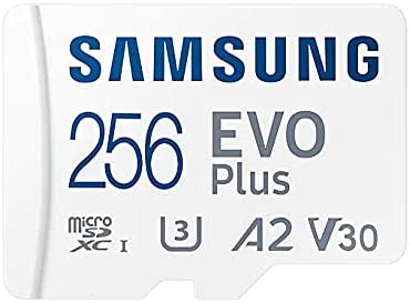Samsung Evo Plus White Micro SD memory cards 256GB