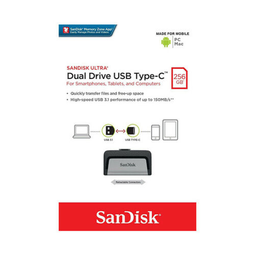  Sandisk Dual Drive USB type C 256gb sdddc2 G46 