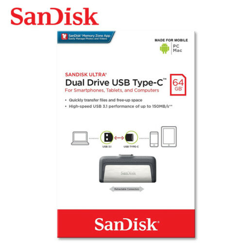  Sandisk Dual Drive USB type C 64gb sdddc2 G46 