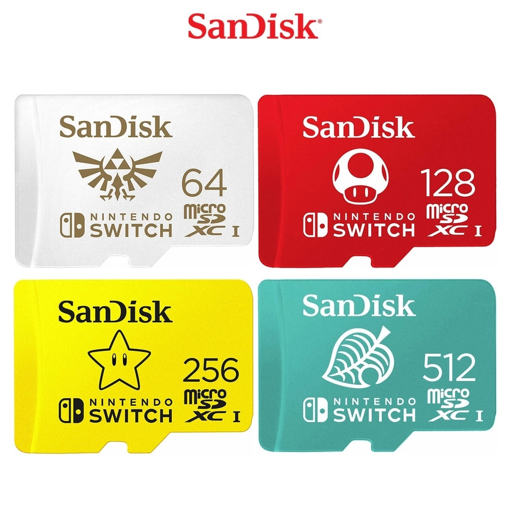 Sandisk SDSQXAO Micro sd card for nintendo switch console gaming compatible
