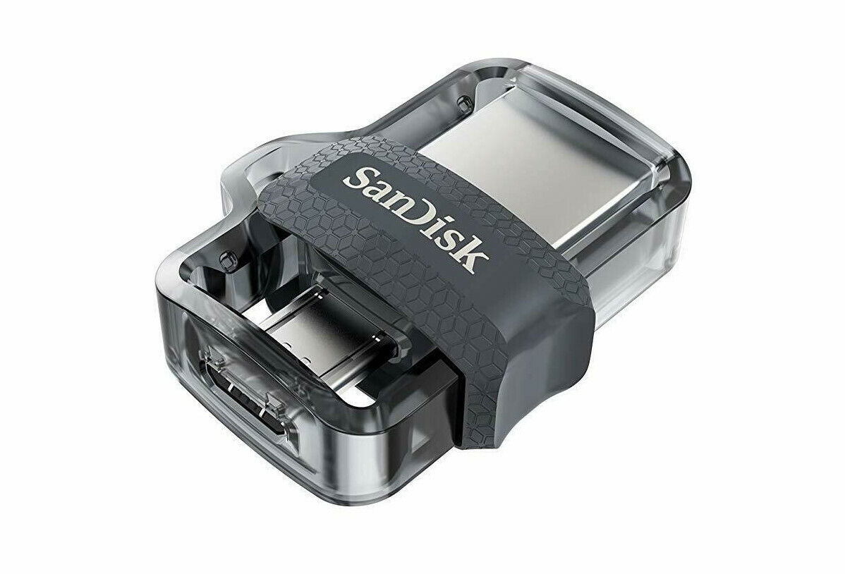 Sandisk SDDD3 G46 M3.0 Android Micro USB Flash Pen Drive Thumb 3.0 clear