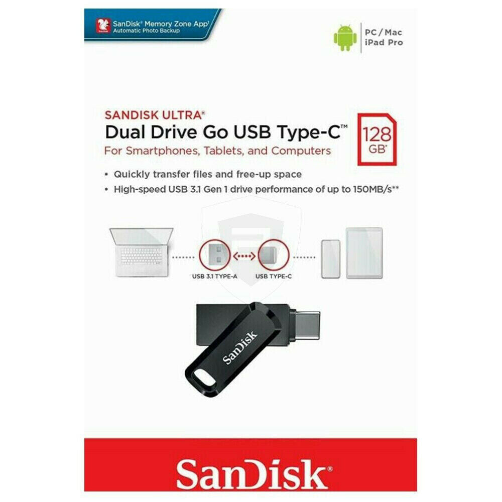  Sandisk Sdddc2 dual drive go usb type c Flash drive 128gb 