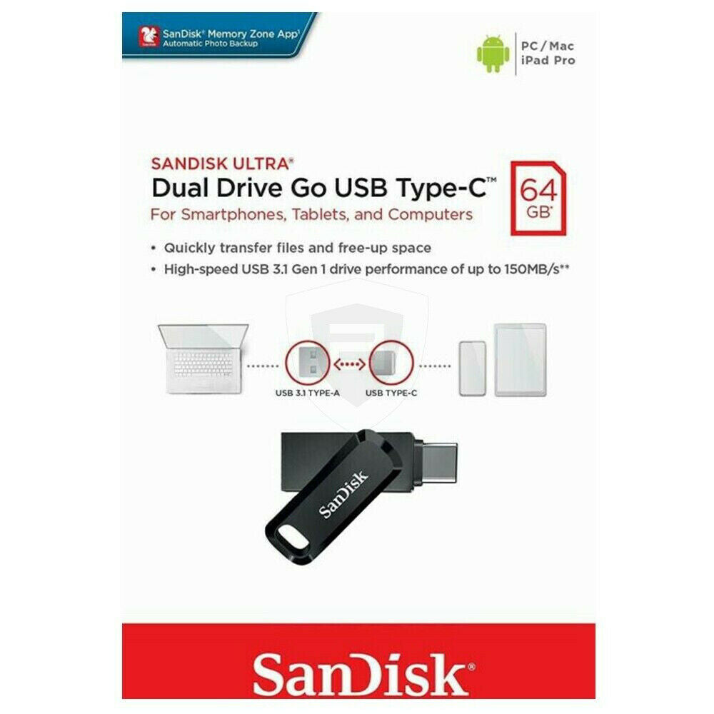  Sandisk Sdddc2 dual drive go usb type c Flash drive 64gb 