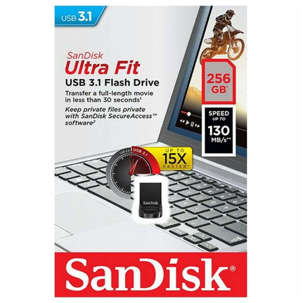 Sandisk Ultra Fit USB 3.1 Flash Drive SDCZ430 256G G46