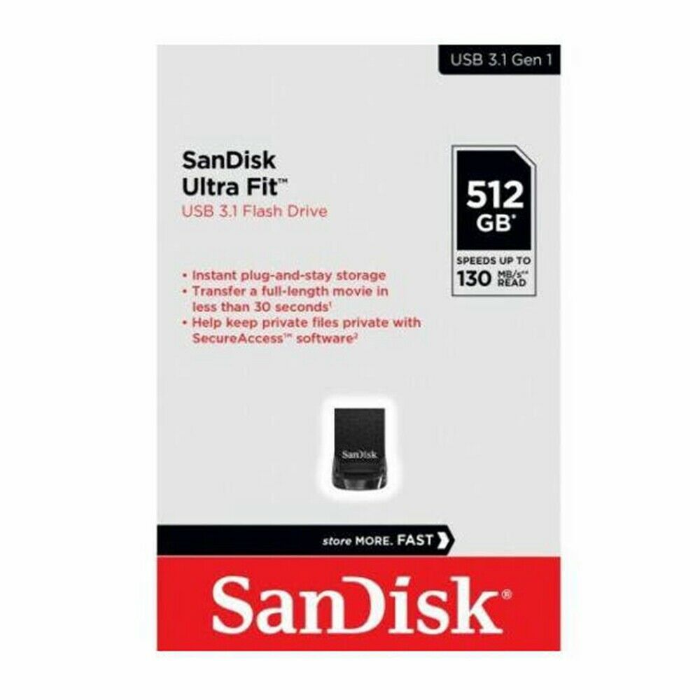 Sandisk Ultra Fit USB 3.1 Flash Drive SDCZ430 512G G46