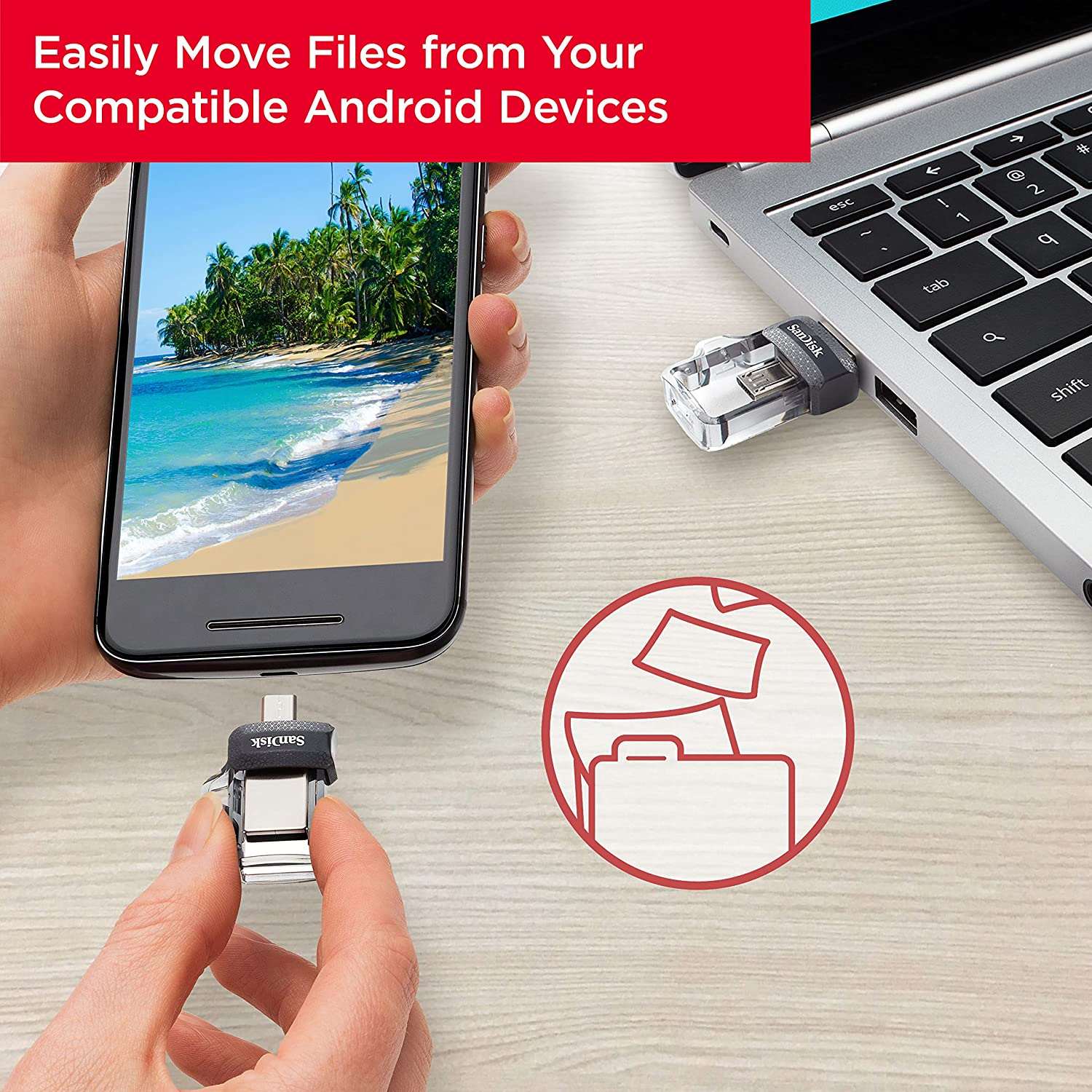 easily move files from your compatible android devices