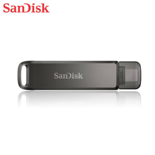 SanDisk iXpand Flash Drive Luxe 2-in-1 Lightning and USB Type-C connectors for your iPhone and iPad