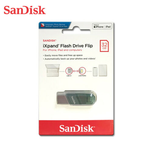 SanDisk iXpand Flash Drive Flip Type A USB + Lightning Pendrive Flash Drive